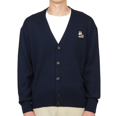 新品 maison kitsune 2023ss fox cardigan XL