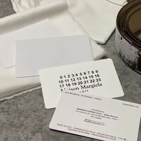 新品 maison margiela 2022aw "penki" leather belt