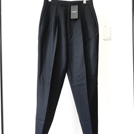新品 saint laurent paris 2018ss tack trousers black #1
