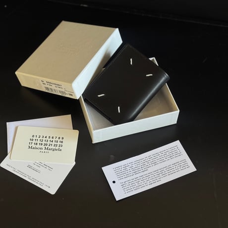 【新品 BOX付】maison margiela leather wallet