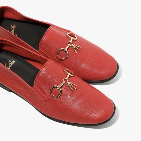 新品 needles 2023ss leather tassel loafer red 42