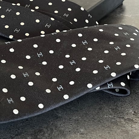 chanel 2023ss “coco” logo neck tie