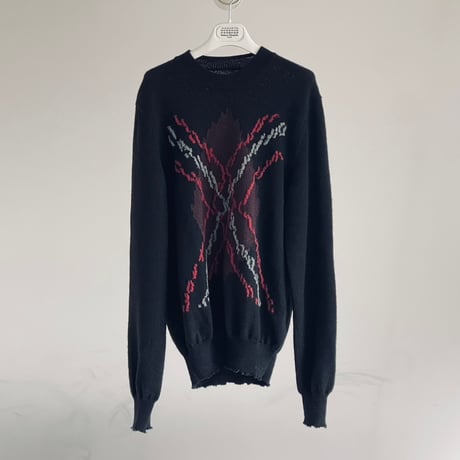 maison margiela 肉厚 embroidery knit M