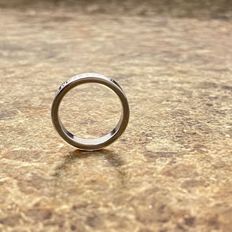 新品 mm6 maison margiela 2021ss silver logo ring 12号