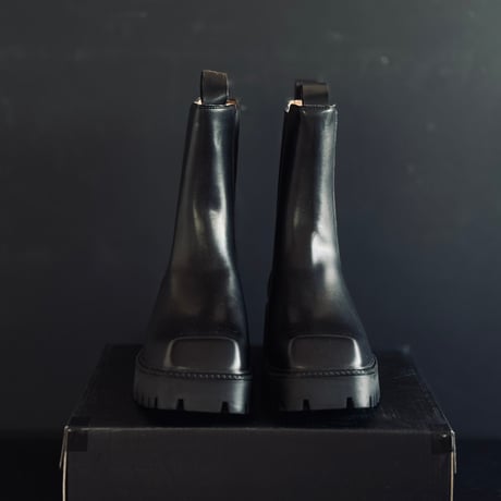 【factory sample】square toe boots 27cm