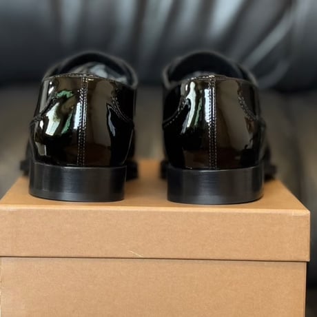 新品 burberry patent leather dress shoes 43