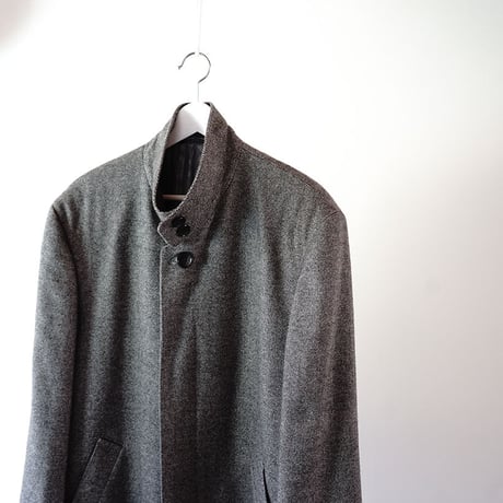 LANVIN cashmere×mink Chesterfield coat