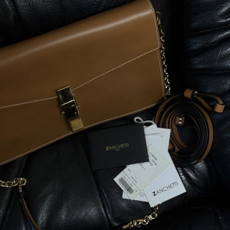zanchetti leather shoulder bag
