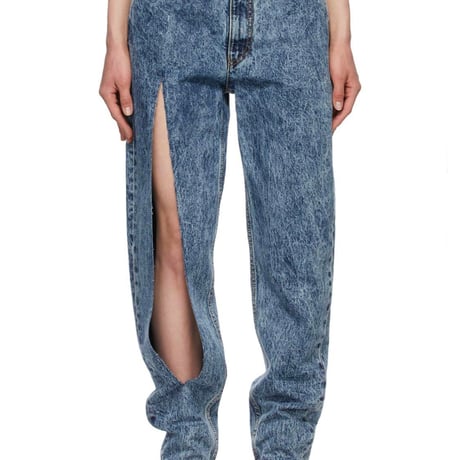 新品 maison margiela "白タグ" belt docking denim pants 36