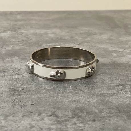 新品 alexander mcqueen 2021ss silver bangle