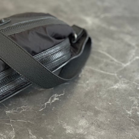 balenciaga leather nylon body bag