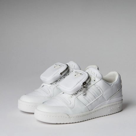 新品 prada re nylon leather sneakers