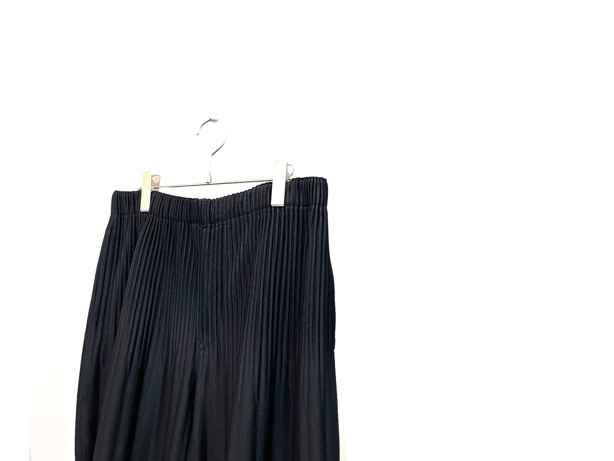 homme plisse issey miyake pants black size 3 |