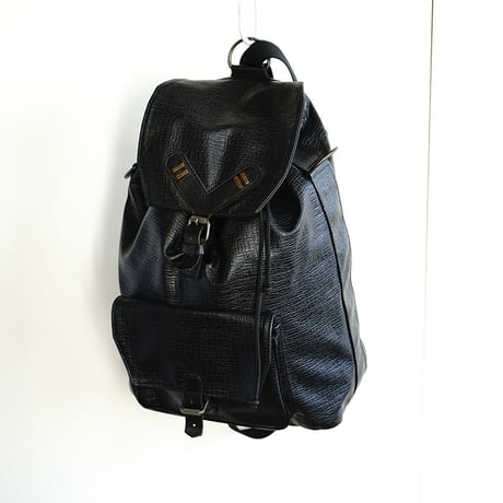 jean paul gaultier pvc leather backpack