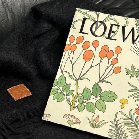 【国内正規】loewe anagram mohair muffler B