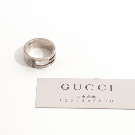 gucci silver 925 ring 13号