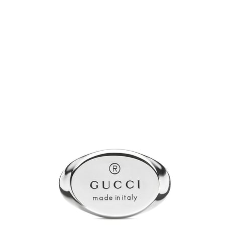 新品 gucci silver logo ring 12号