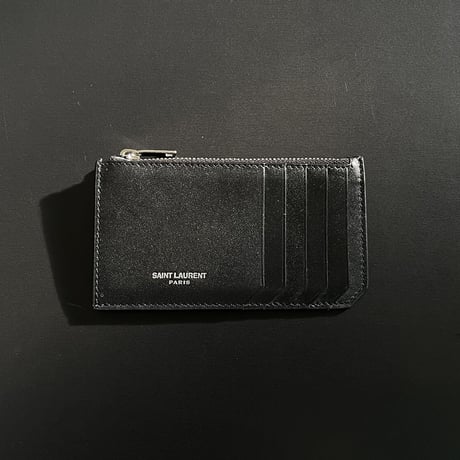 新品  saint laurent 2020ss leather zip pouch