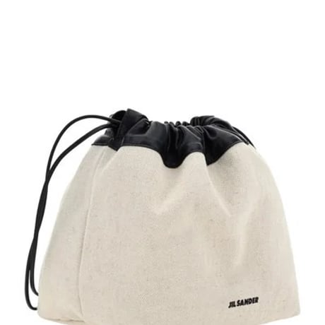 新品 jilsander logo basket shoulder bag