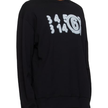 新品 mm6 2023 over size logo sweat L