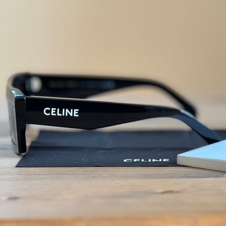 新品 celine 2024ss logo monochrome sunglass