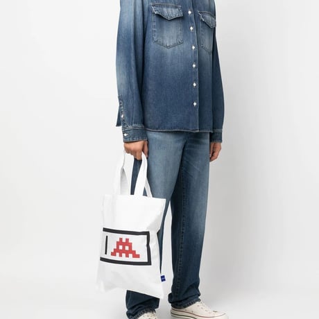 新品 comme des garcons shirt 2022aw  invader tote bag