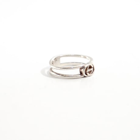 gucci motifa silver 925 ring 11号