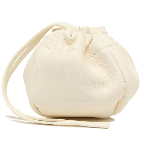 新品 jilsander leather logo pouch