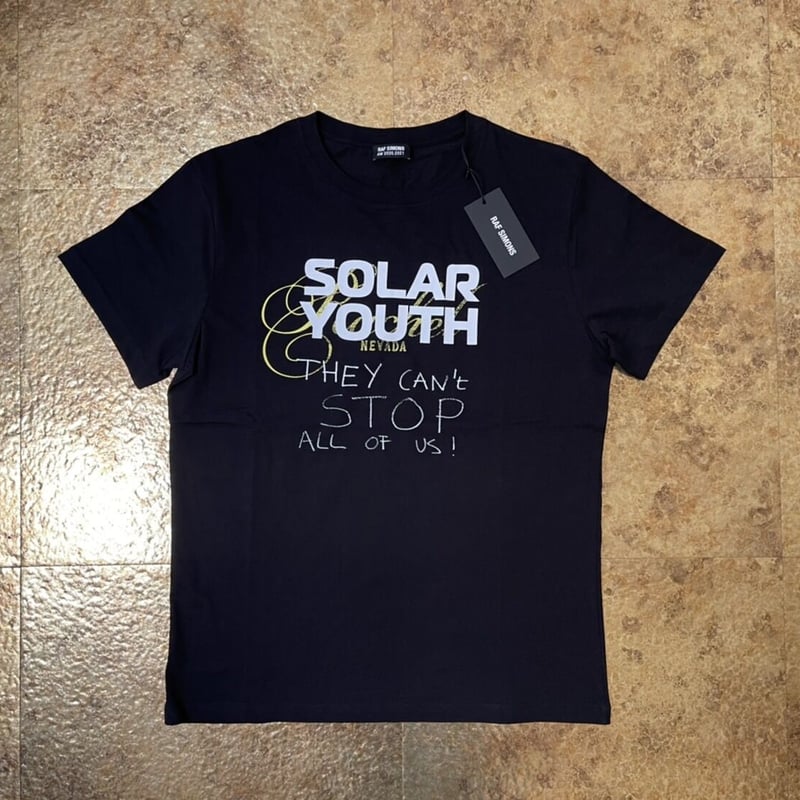 黒XL新品 RAF SIMONS ラフシモンズ Solar Tシャツ ブラック