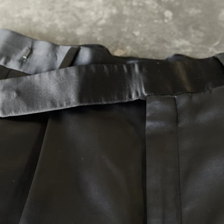 saint laurent silk tack tuxedo pants 40
