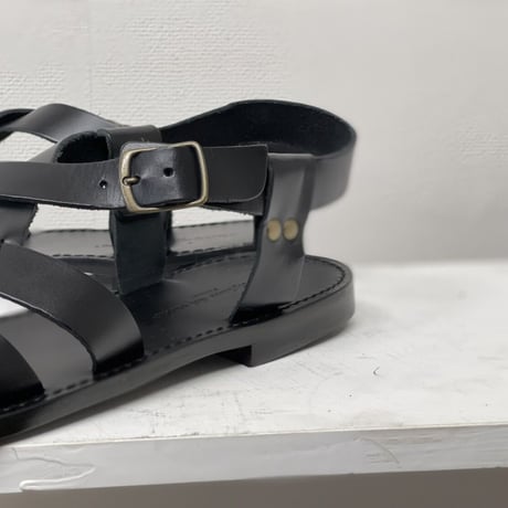 新品 hand made Italy leather sandal 43