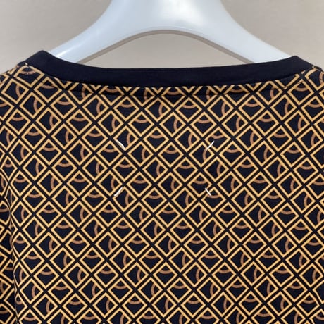 maison margiela ”総柄" micro check tops brown L