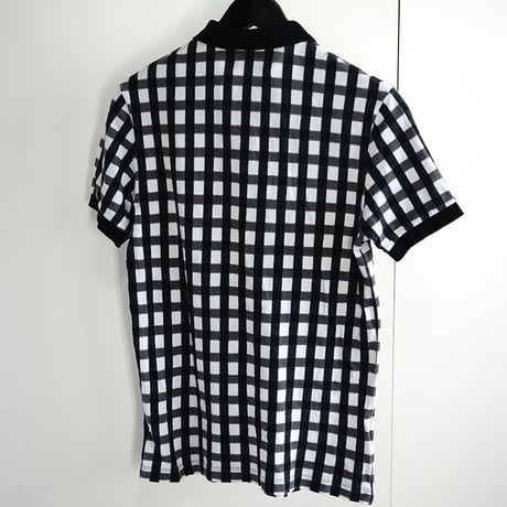 raf by raf simons check polo shirt