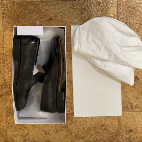 新品 maison margiela 2020aw tabi leather loafer 43