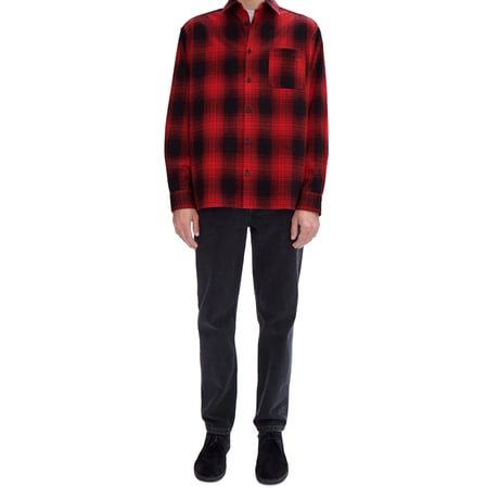 新品 apc 2024ss over size check shirt