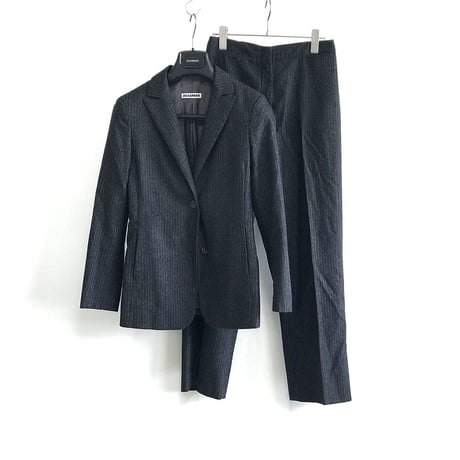 jilsander stripe set up suit