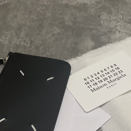 新品 maison margiela 2022aw fragment leather wallet