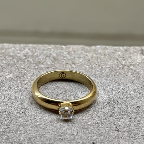 新品 mm6 maison margiela 2019aw ring gold