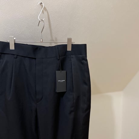 新品 2019aw saint laurent paris side line tuxedo trousers 42