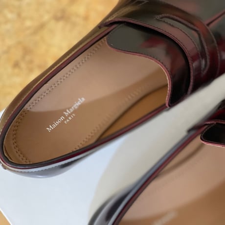 新品 maison margiela 2020aw tabi leather loafer 43