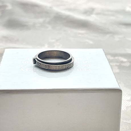 新品 maison margiela 2020aw "slim double" number ring 20号