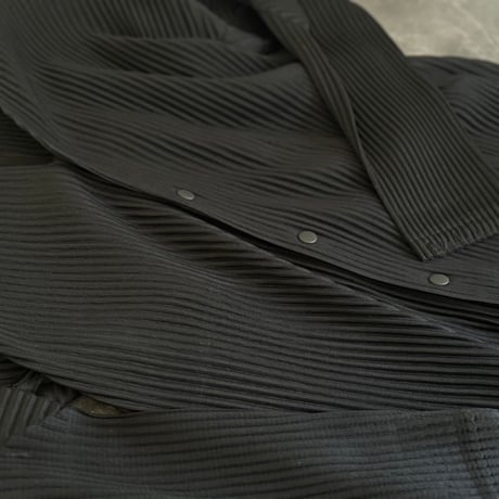 homme plisse issey miyake pleats no collar jacket