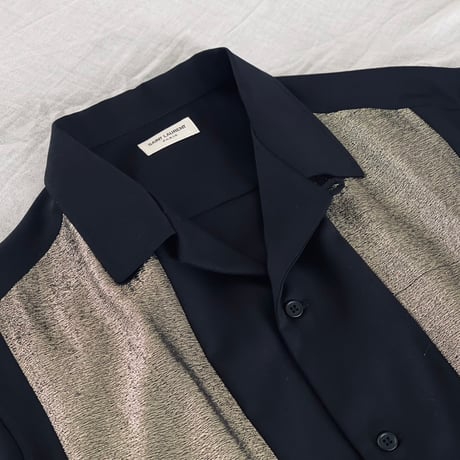 saint laurent paris wool shirt blouson