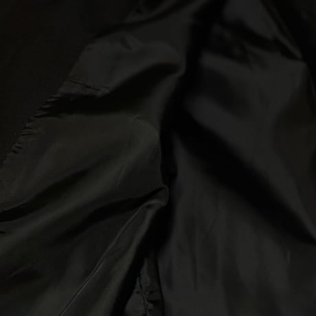 factory sample collarless jacket black