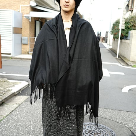 新品 sample "超大判"cashmere muffler  C