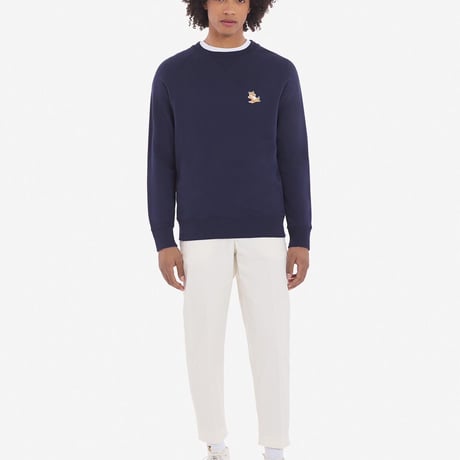 新品 maison kitsune 2023aw fox sweat black L