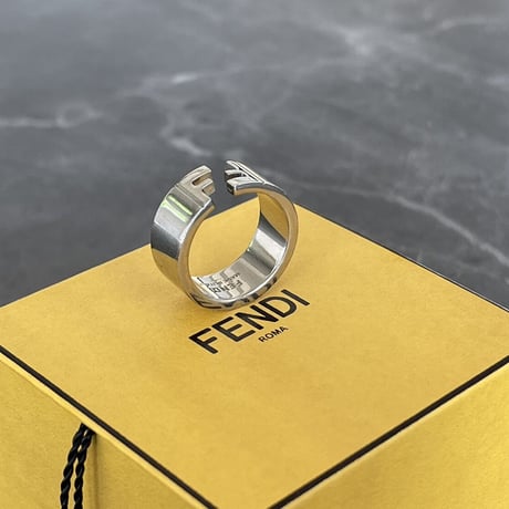 新品 fendi 2021ss silver ring 20号