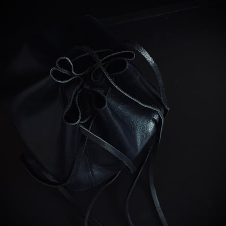 【import factory sample】“巾着”leather bag