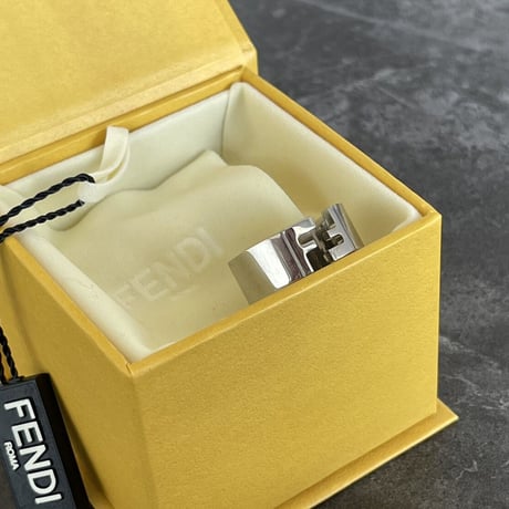 新品 fendi 2021ss silver ring 20号