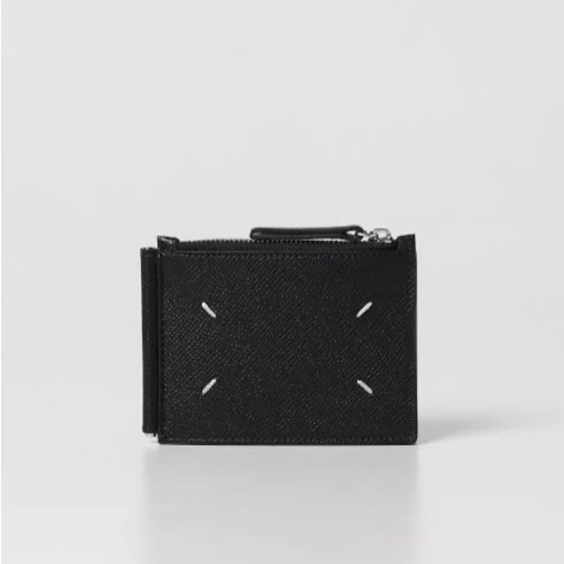新品 maison margiela money clip leather wallet |